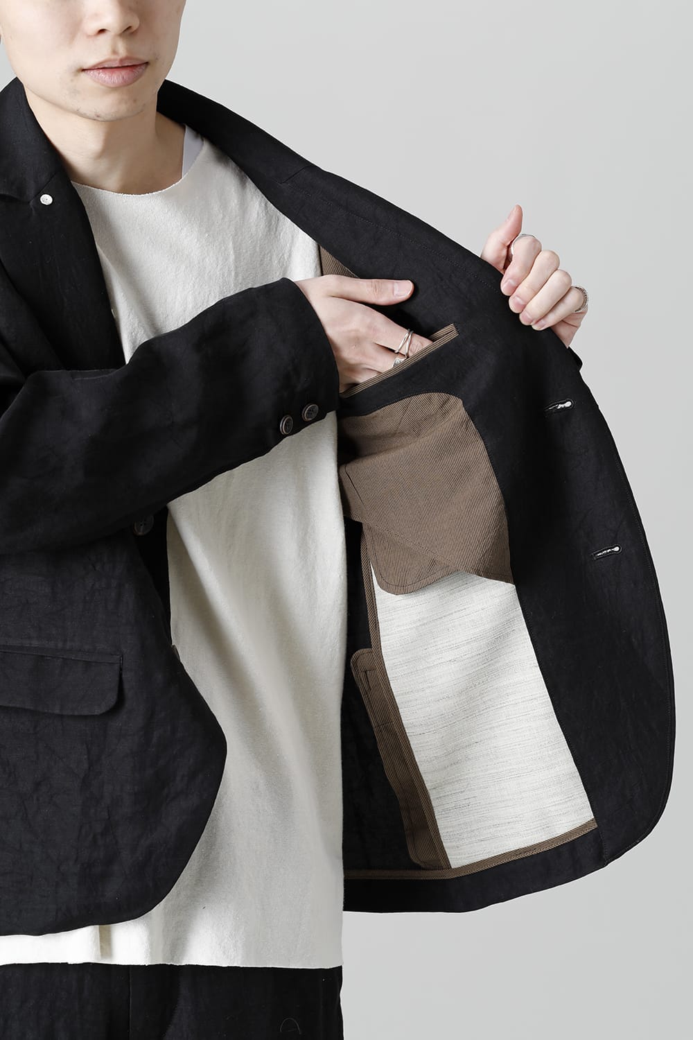 メンズ ピークドラペルジャケット