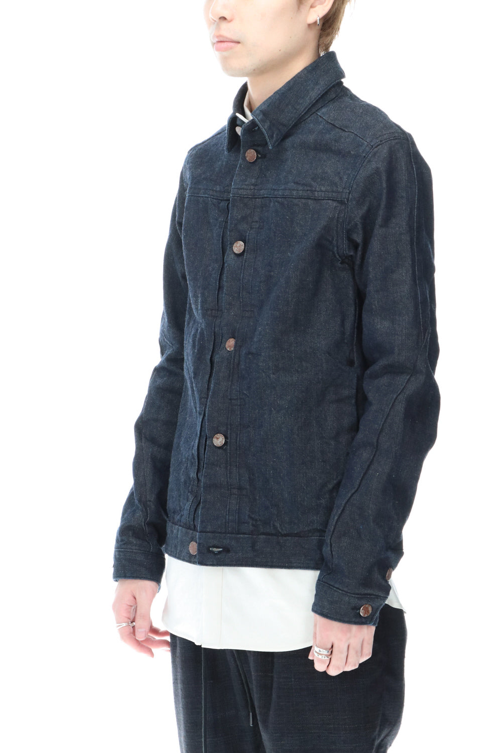 Jacket Denim 13oz cotton selvedge Indigo-Blue