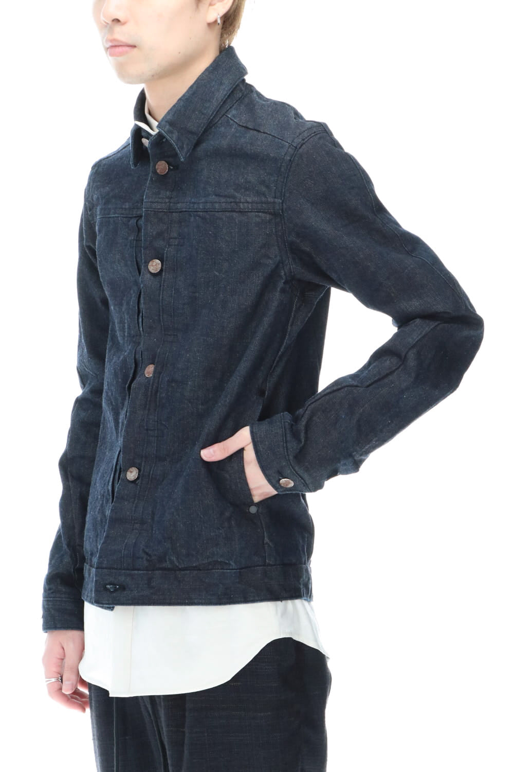 Jacket Denim 13oz cotton selvedge Indigo-Blue