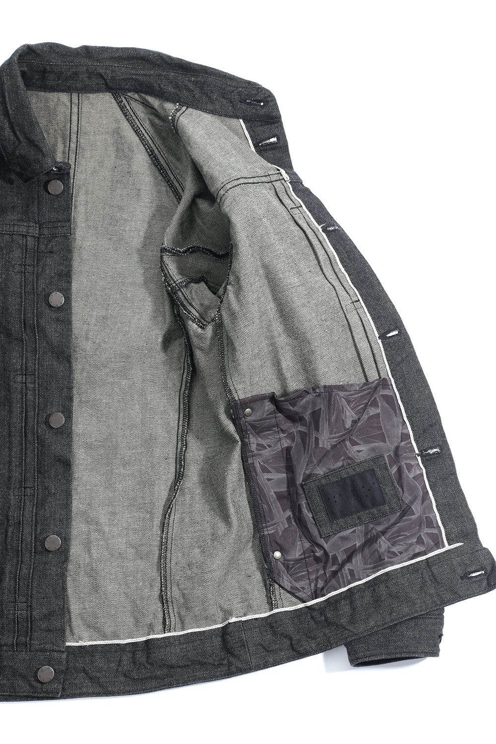 ジャケット デニム 13オンス コットン セルビッジ デニム ブラック