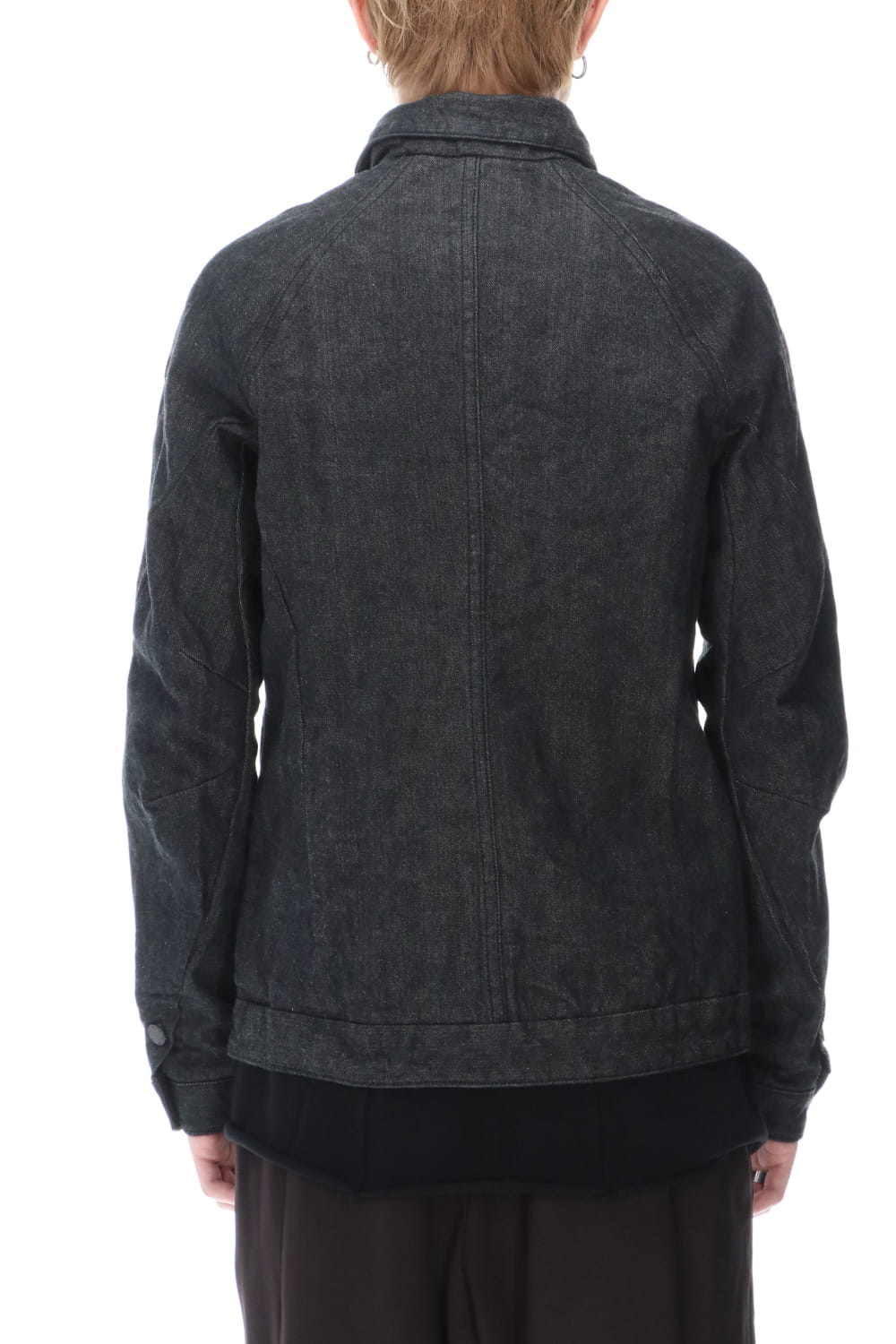 ジャケット デニム 13オンス コットン セルビッジ デニム ブラック