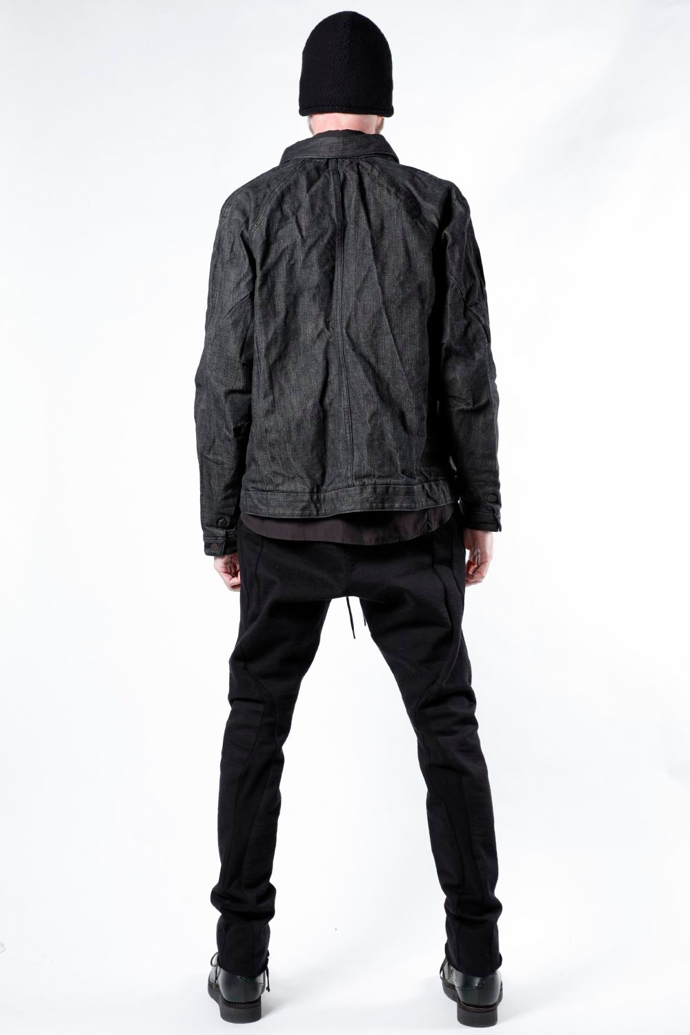 ジャケット デニム 13オンス コットン セルビッジ デニム ブラック