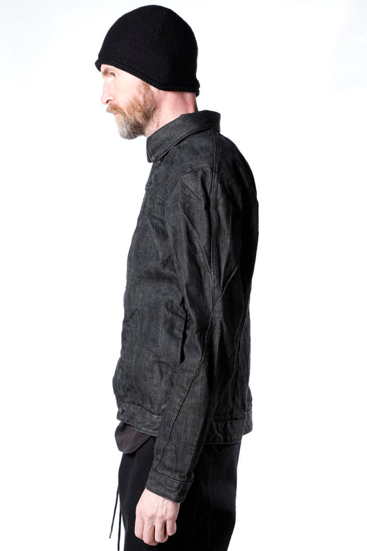 Jacket Denim 13oz cotton selvedge Black