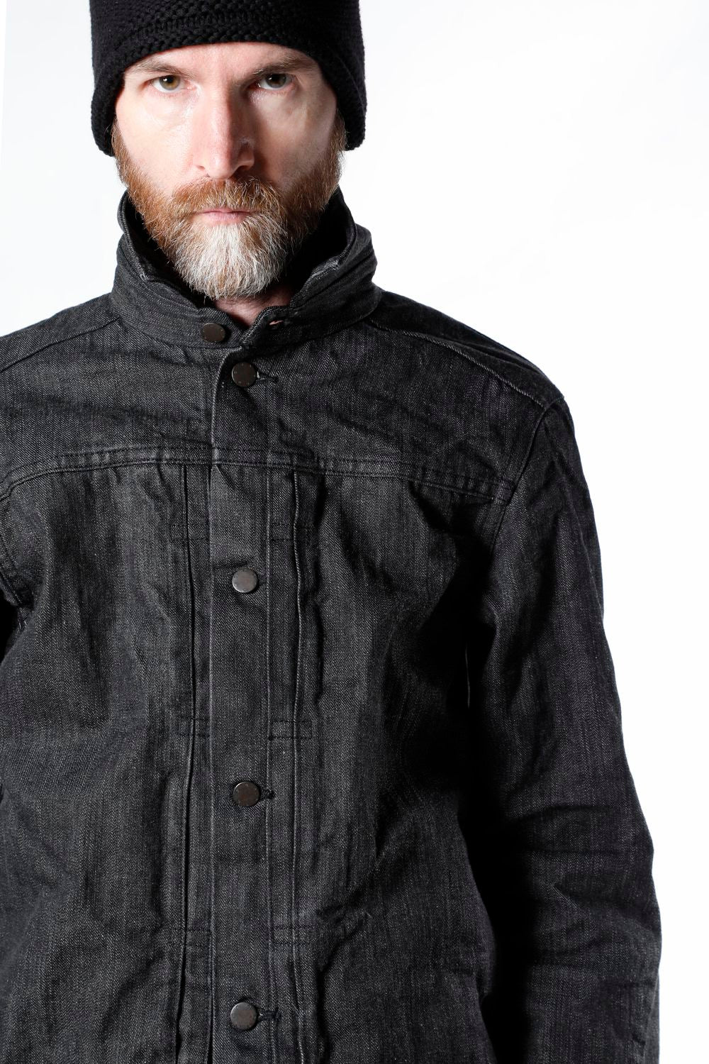 ジャケット デニム 13オンス コットン セルビッジ デニム ブラック