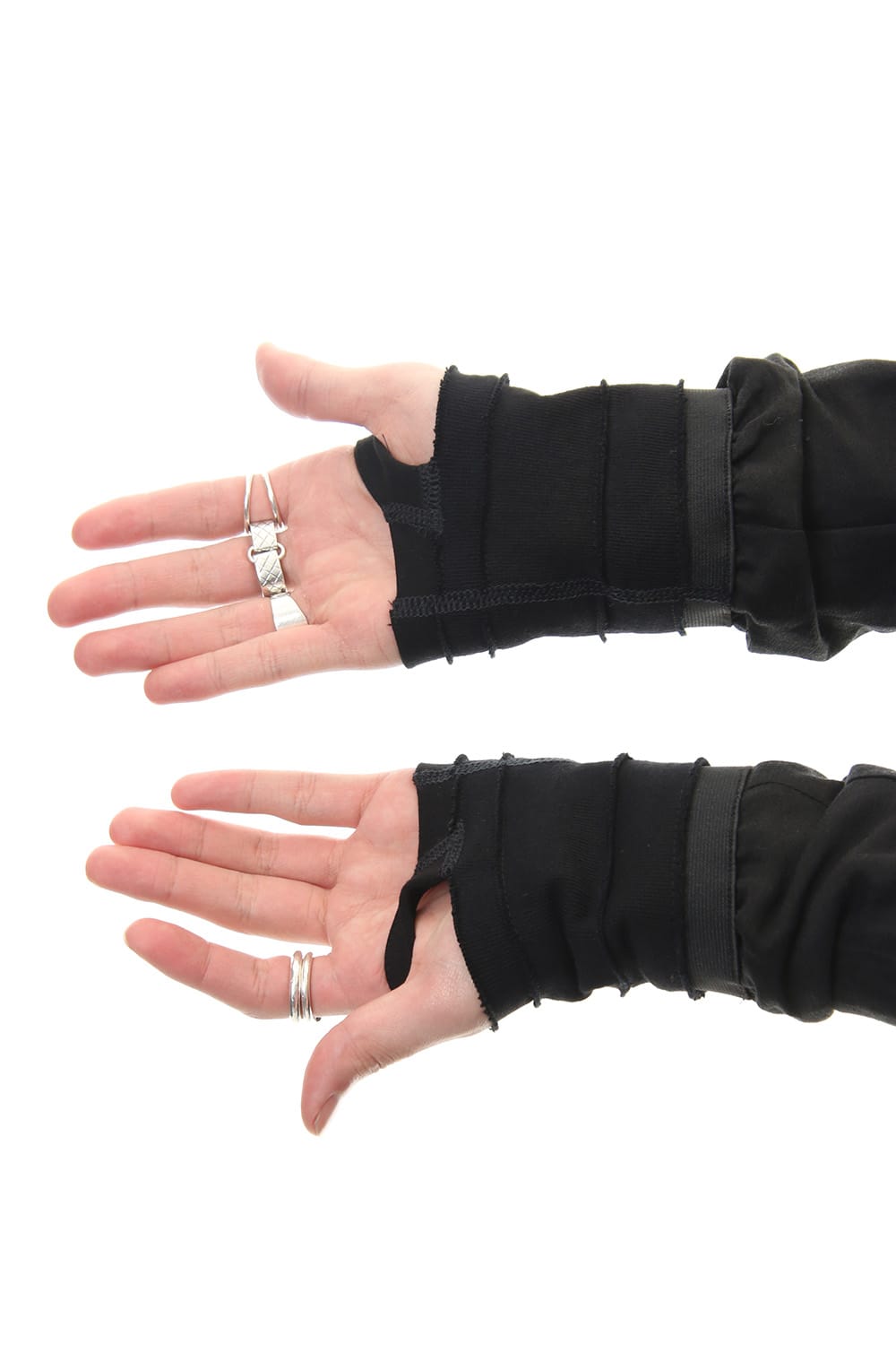 Jacket Silk Linen Voile Sand Blast Finish - Black