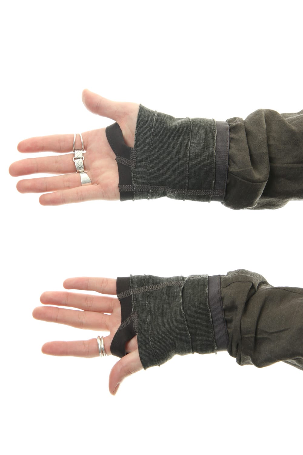 Jacket Silk Linen Voile Sand Blast Finish - Gray