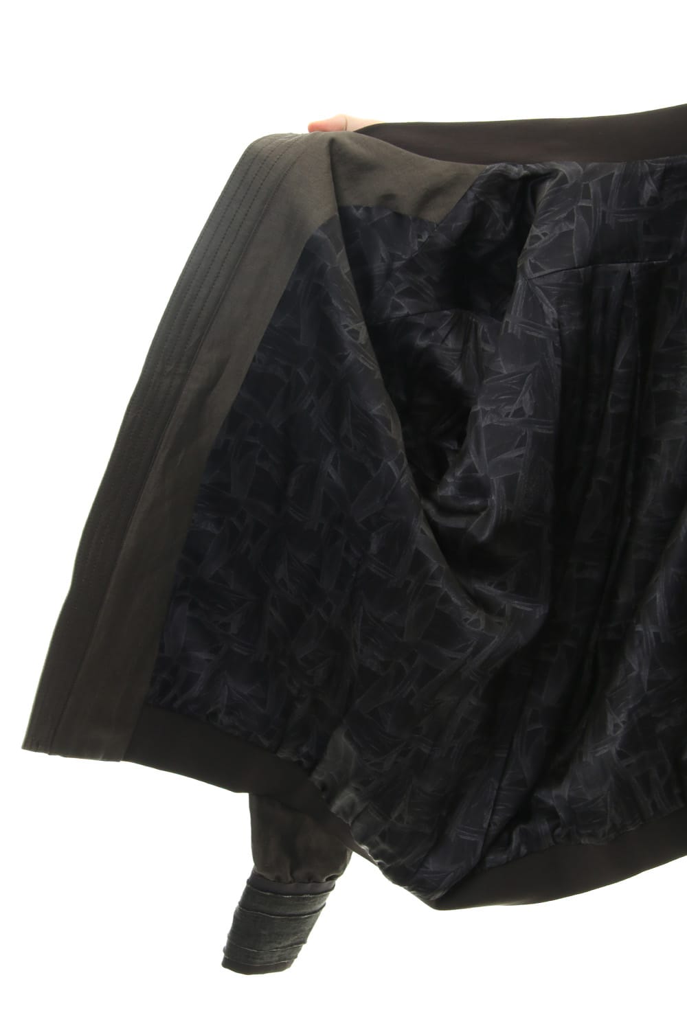 Jacket Silk Linen Voile Sand Blast Finish - Gray