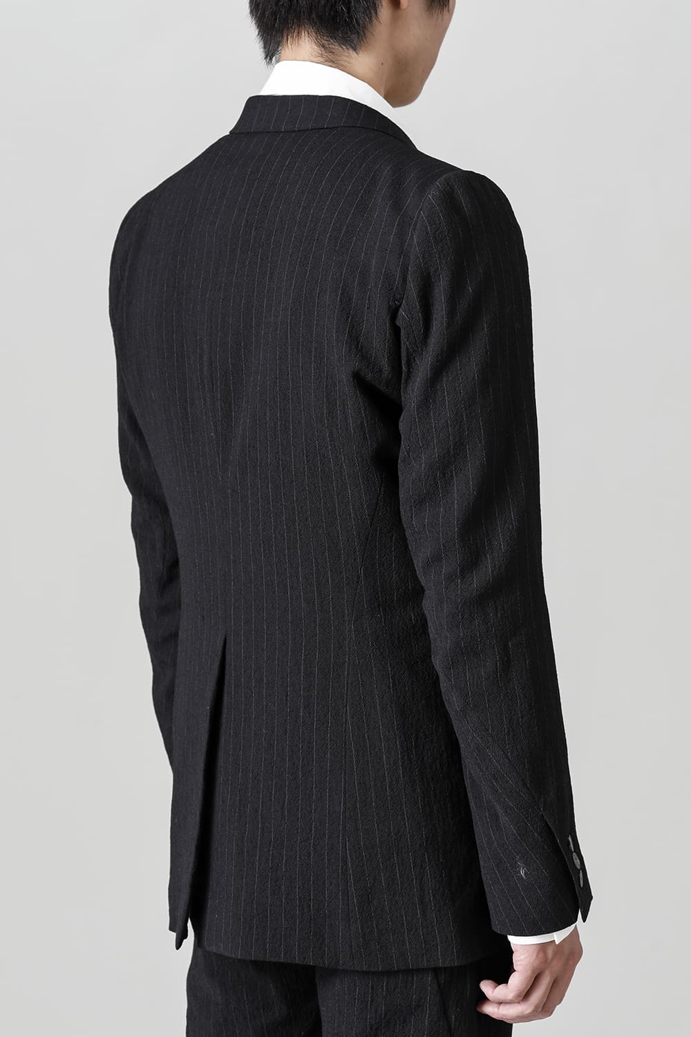 ジャケット シュリンク ウール ストライプ