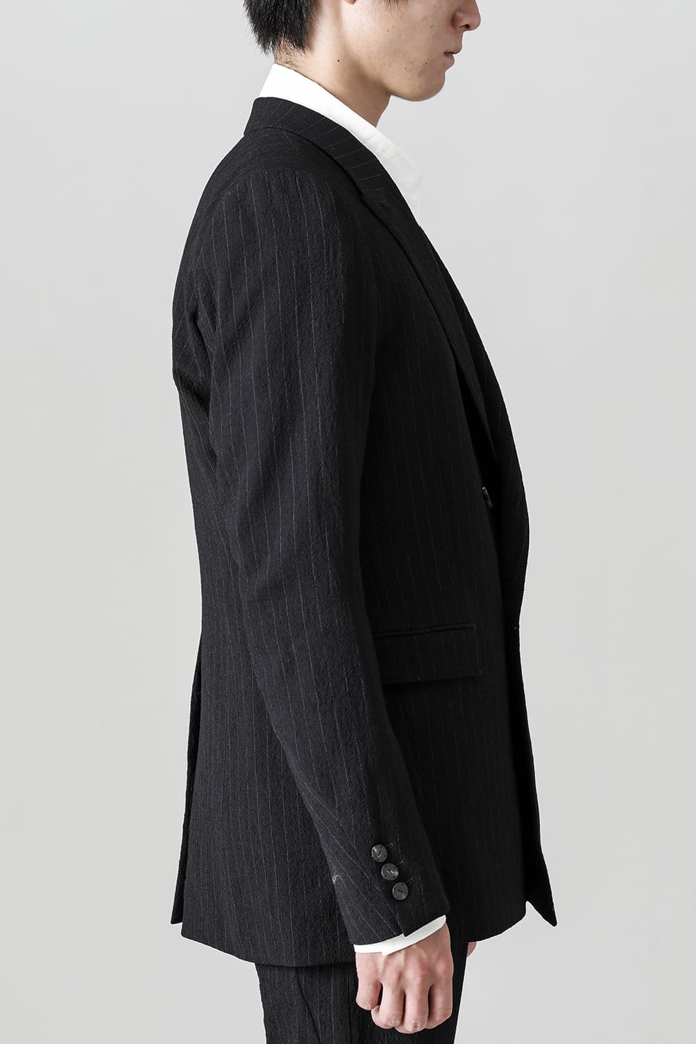 ジャケット シュリンク ウール ストライプ