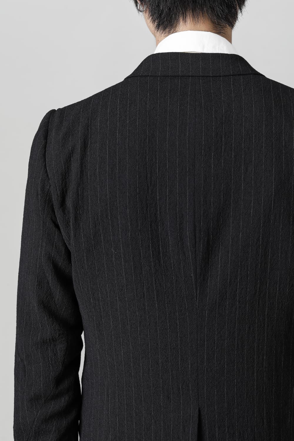 ジャケット シュリンク ウール ストライプ