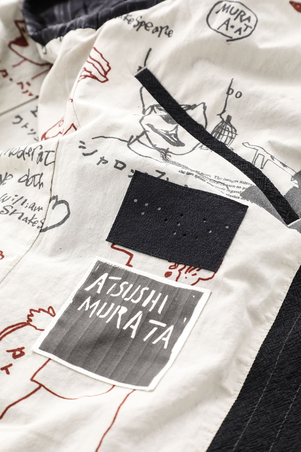 ジャケット シュリンク ウール ストライプ