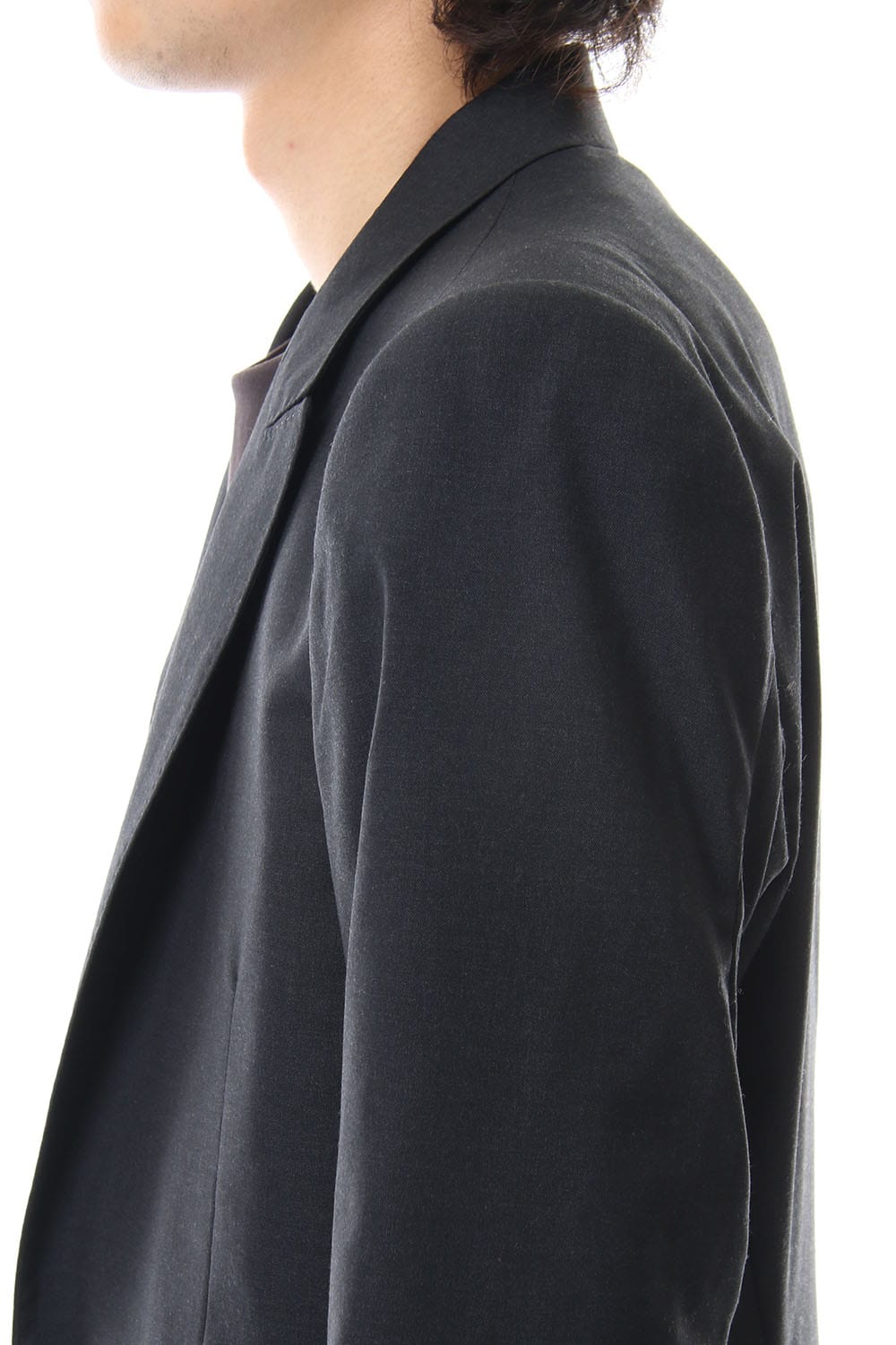 Wool Super 120's Peaked Lapel Jacket