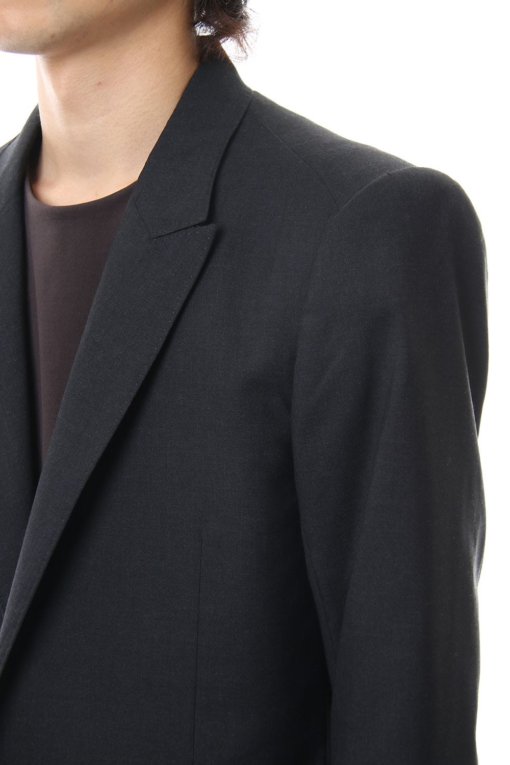 Wool Super 120's Peaked Lapel Jacket