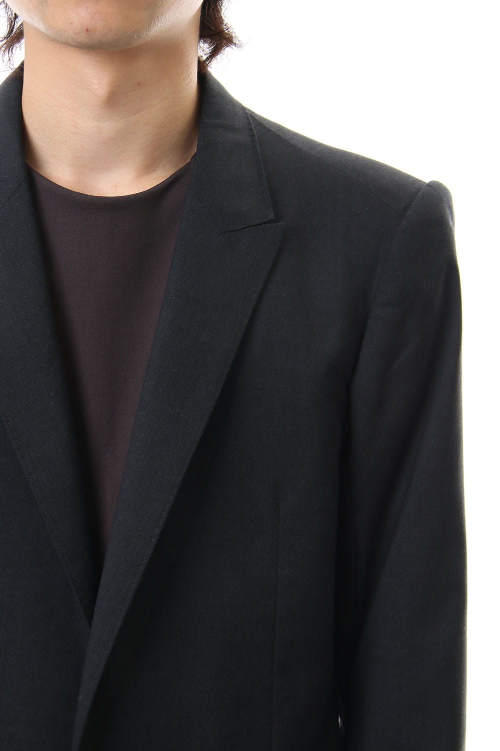 Wool Super 120's Peaked Lapel Jacket