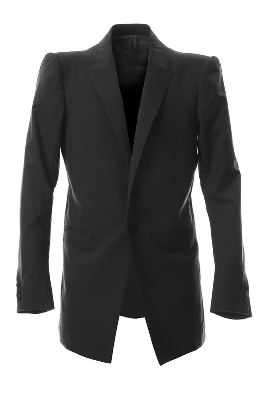 Wool Super 120's Peaked Lapel Jacket