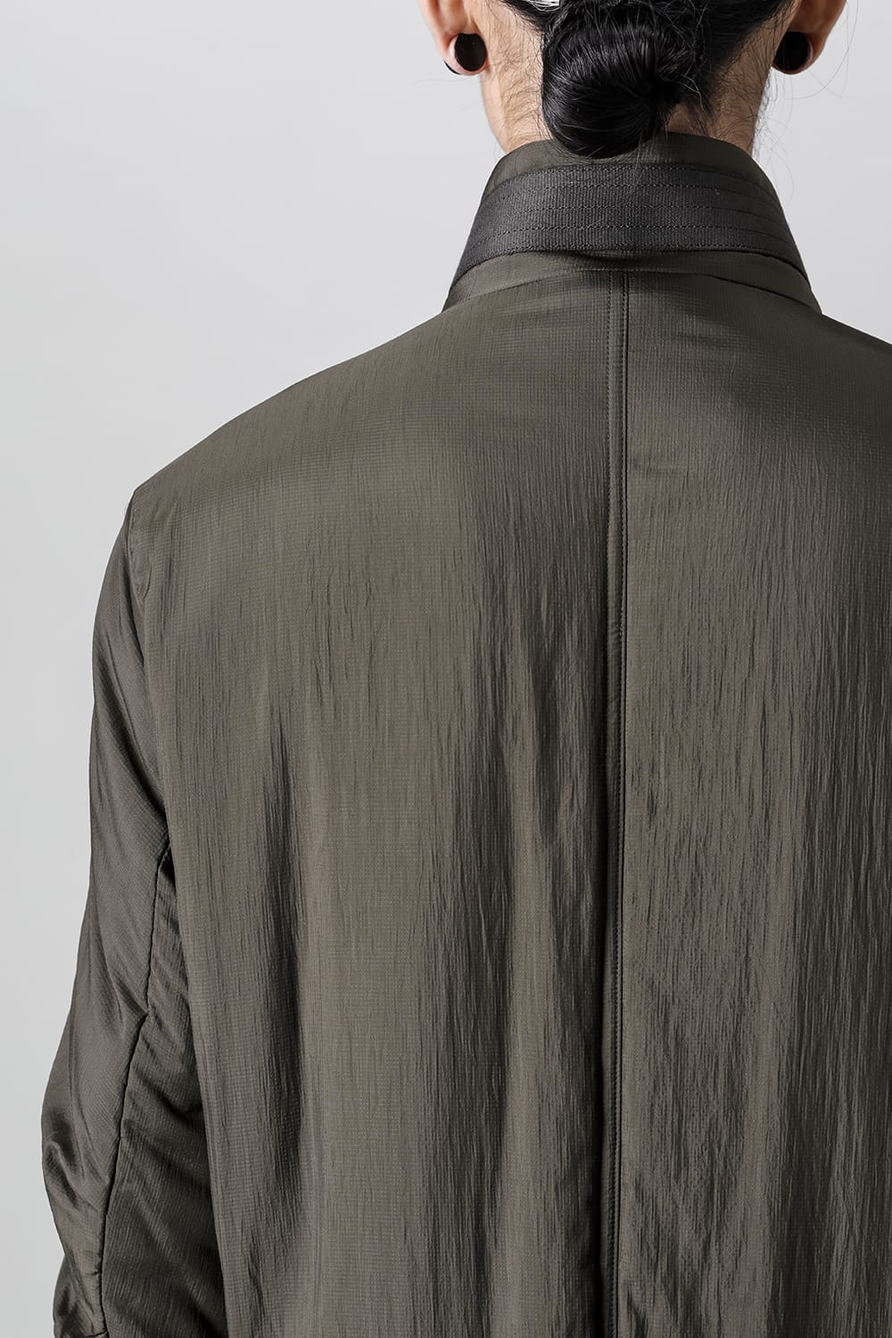 Nylon coat shrink nylon Dark Khaki