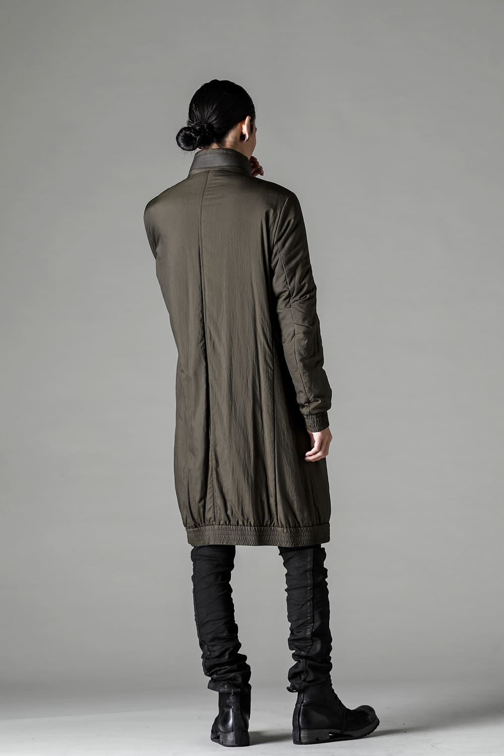 Nylon coat shrink nylon Dark Khaki