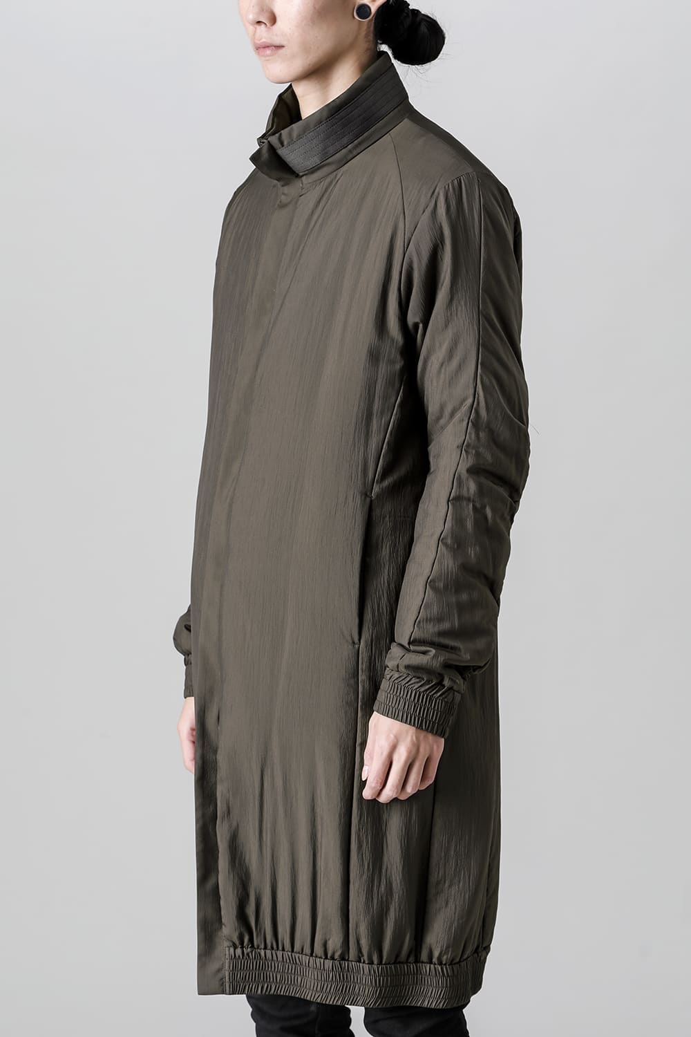 Nylon coat shrink nylon Dark Khaki