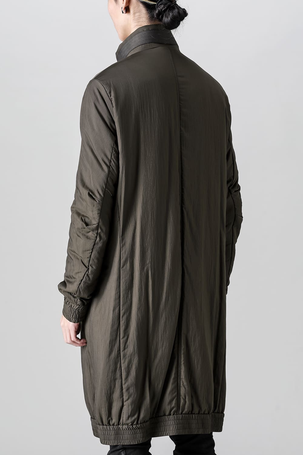 Nylon coat shrink nylon Dark Khaki