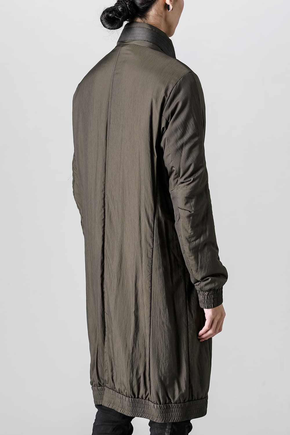 Nylon coat shrink nylon Dark Khaki