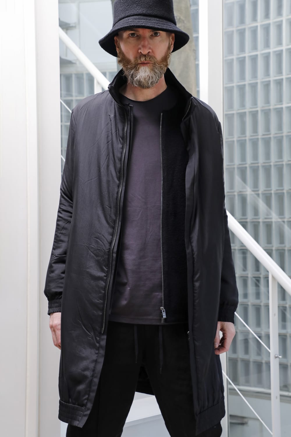 Nylon coat shrink nylon black