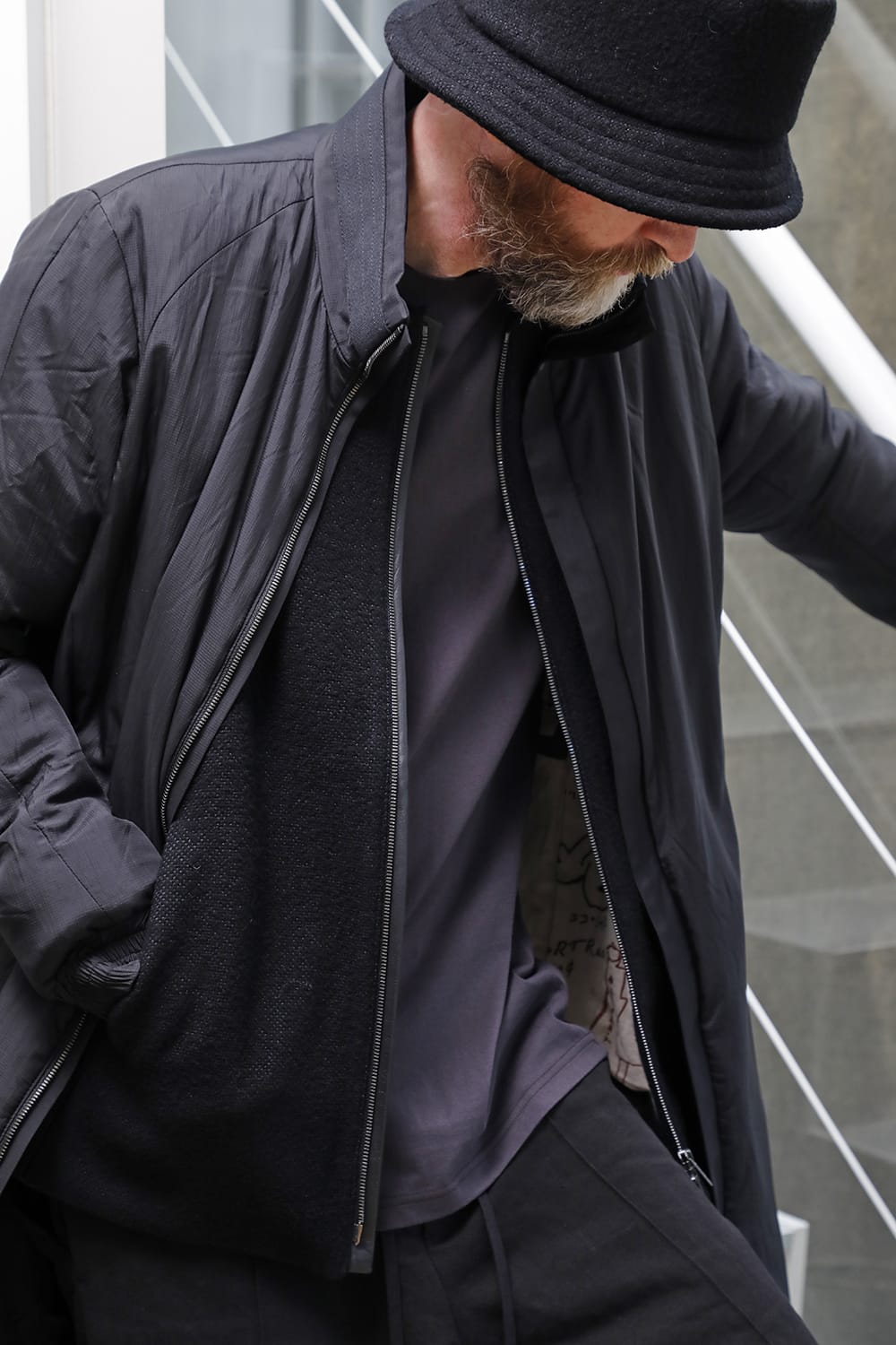 Nylon coat shrink nylon black