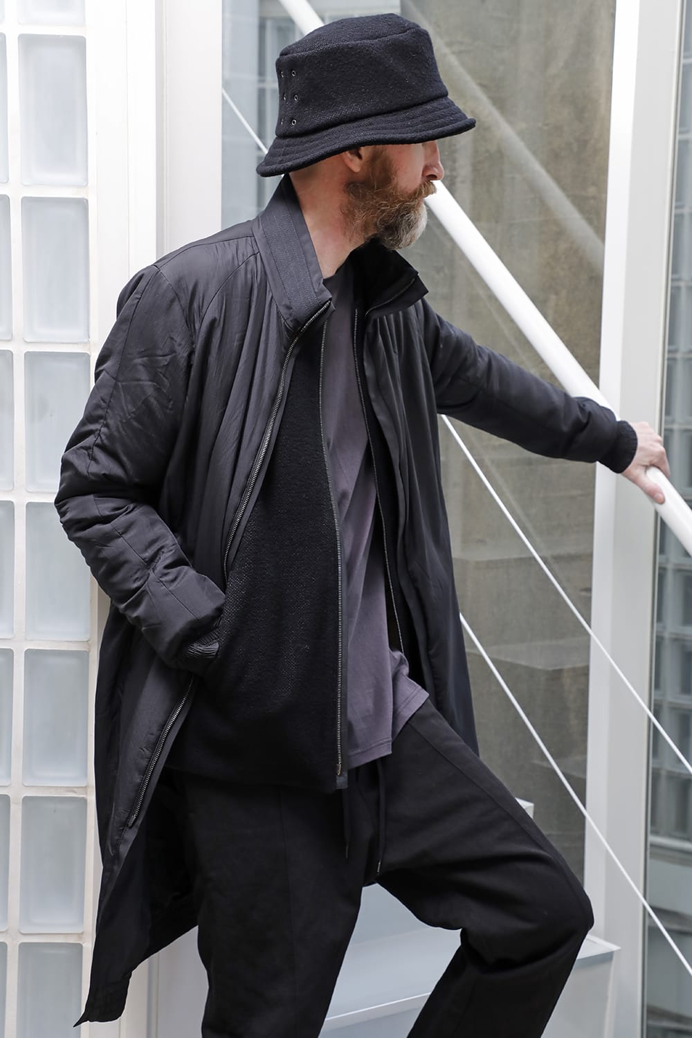 Nylon coat shrink nylon black