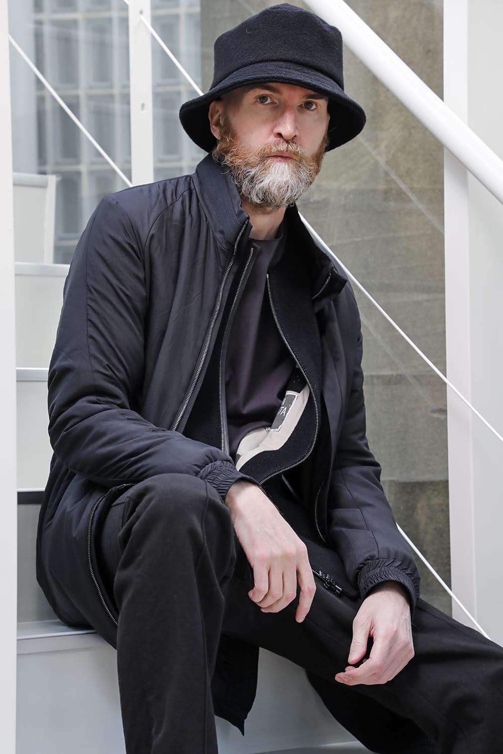 Nylon coat shrink nylon black