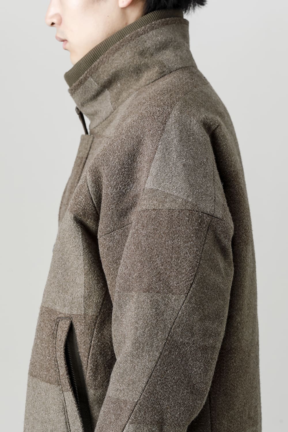 L7 coat wool needle punch