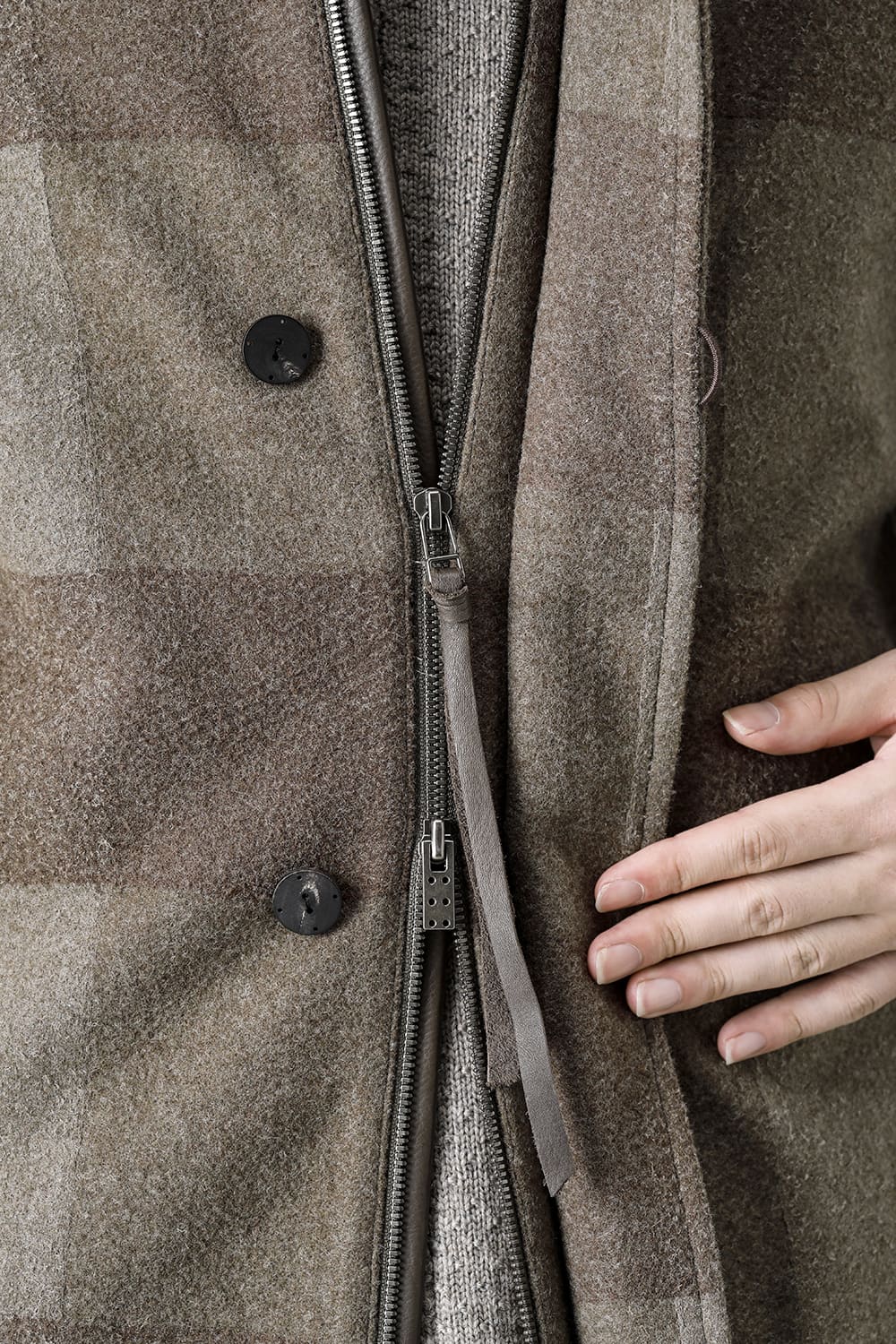 L7 coat wool needle punch