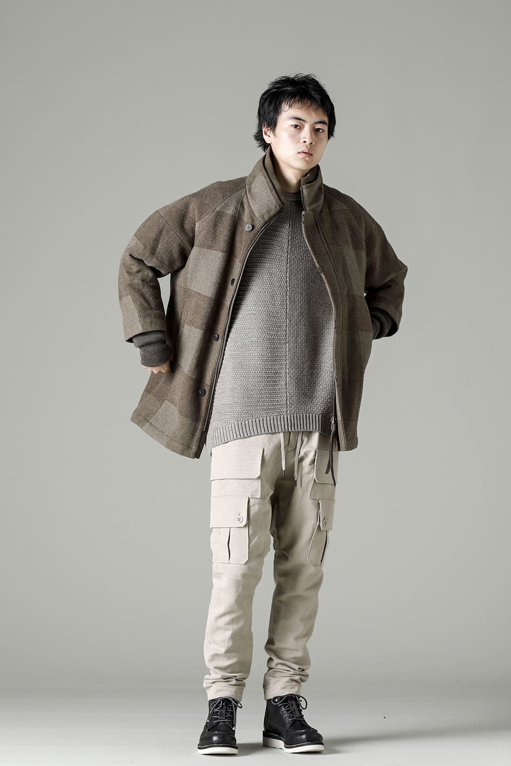 L7 coat wool needle punch