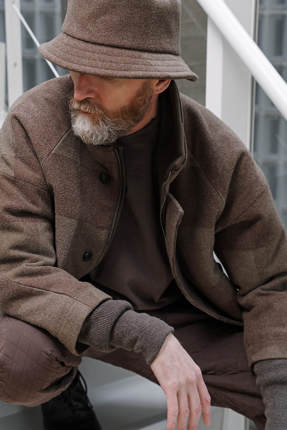 L7 coat wool needle punch