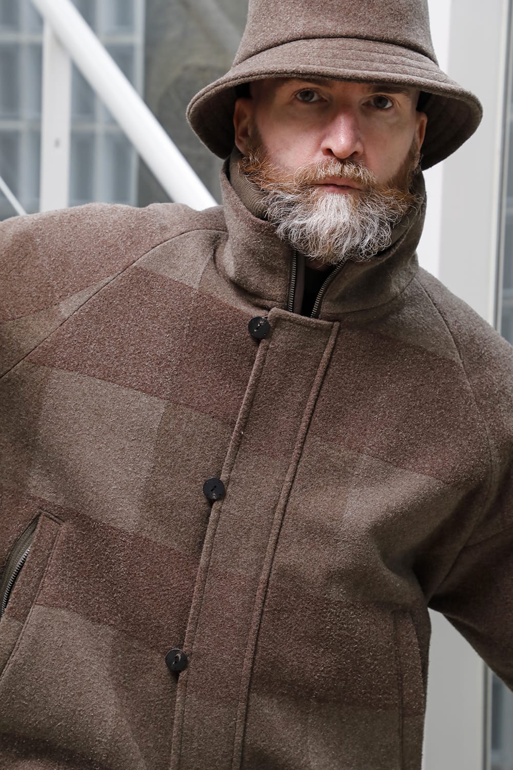 L7 coat wool needle punch