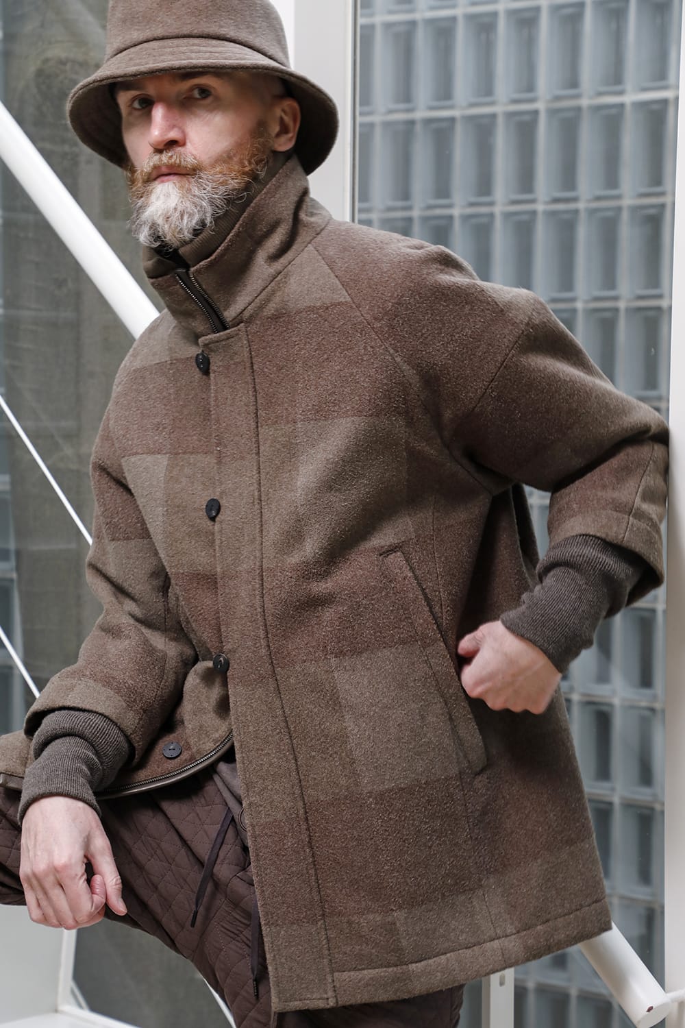 L7 coat wool needle punch