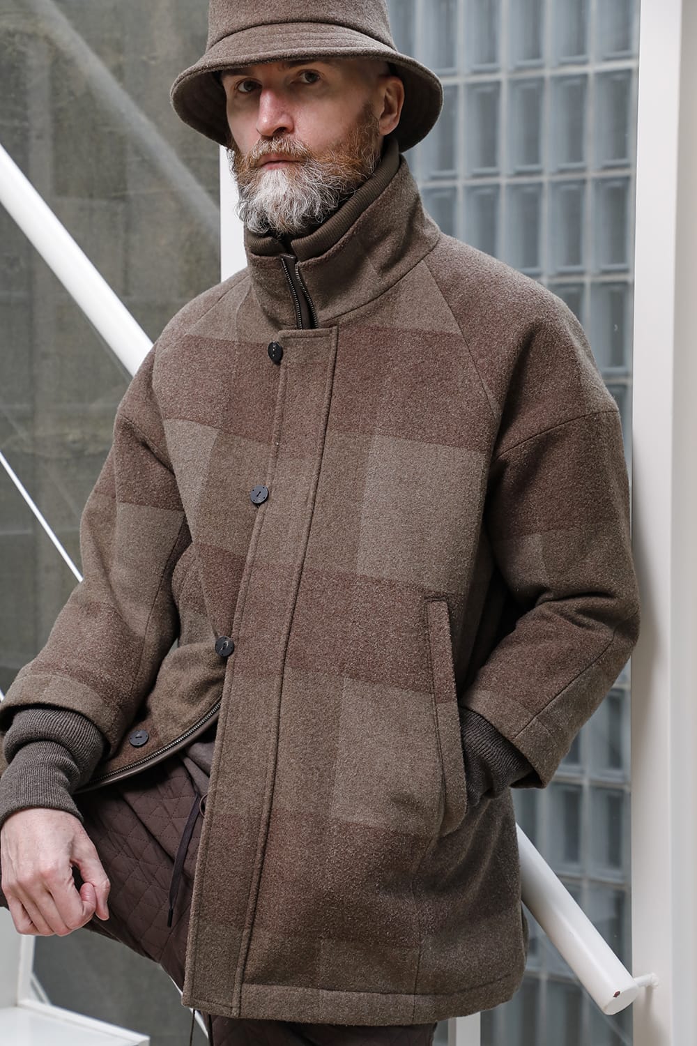 L7 coat wool needle punch