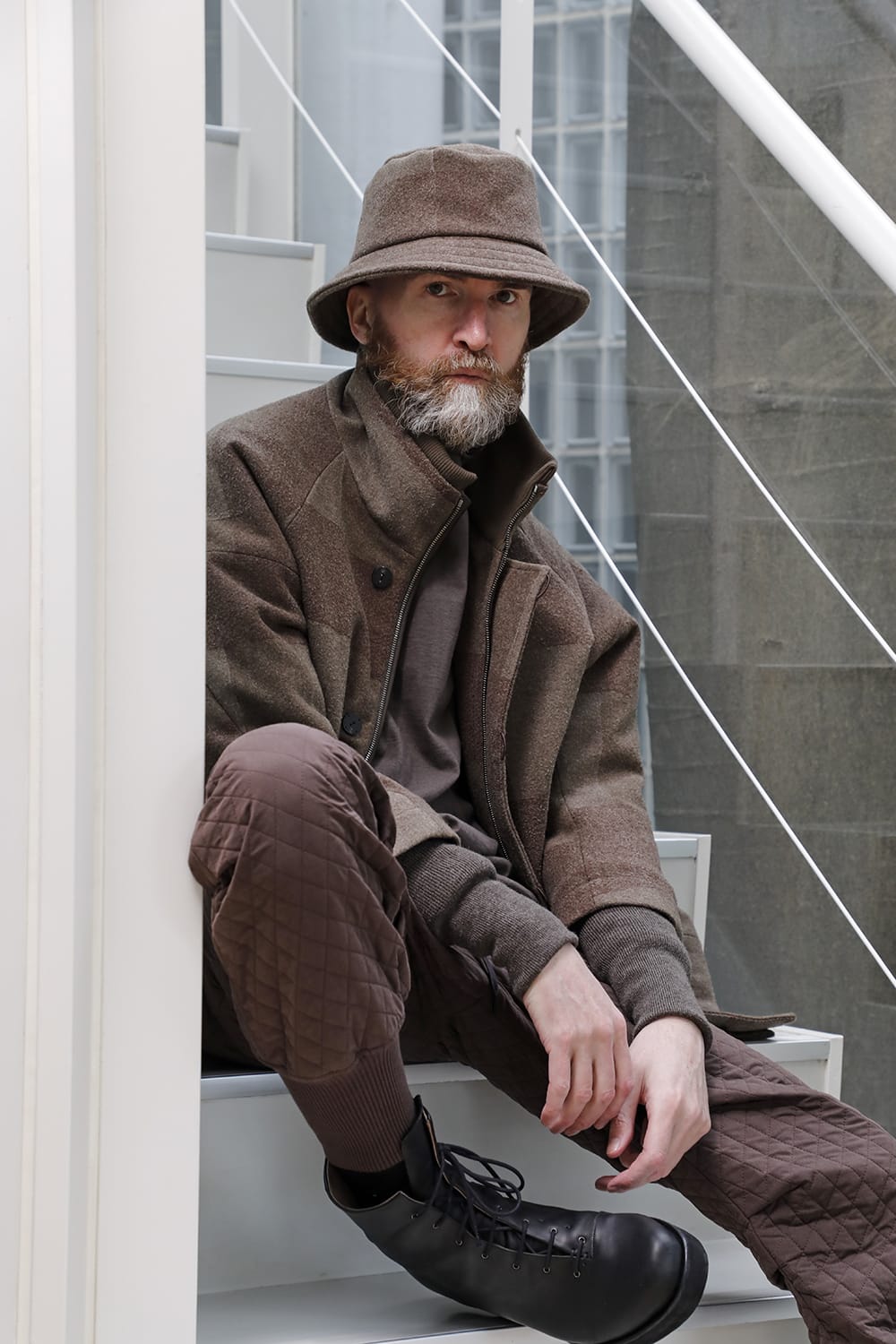 L7 coat wool needle punch