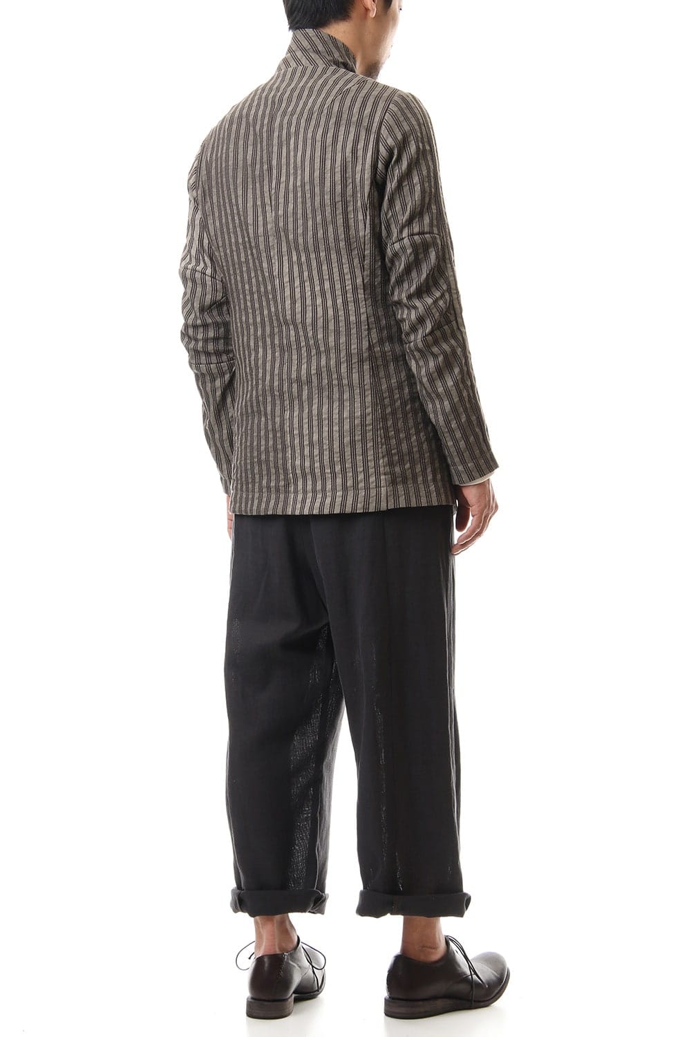 Jacket Cotton ramie stripe