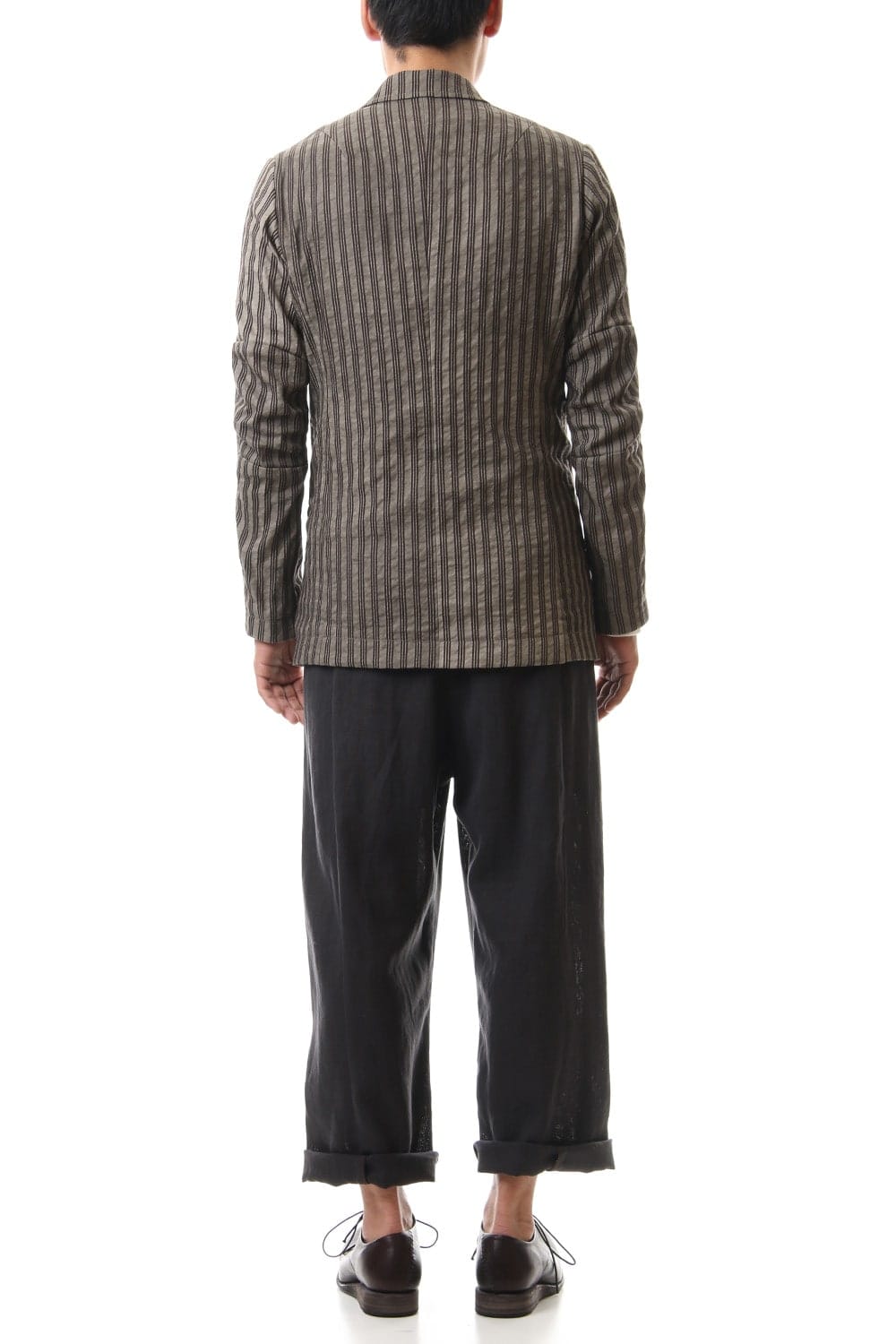 Jacket Cotton ramie stripe