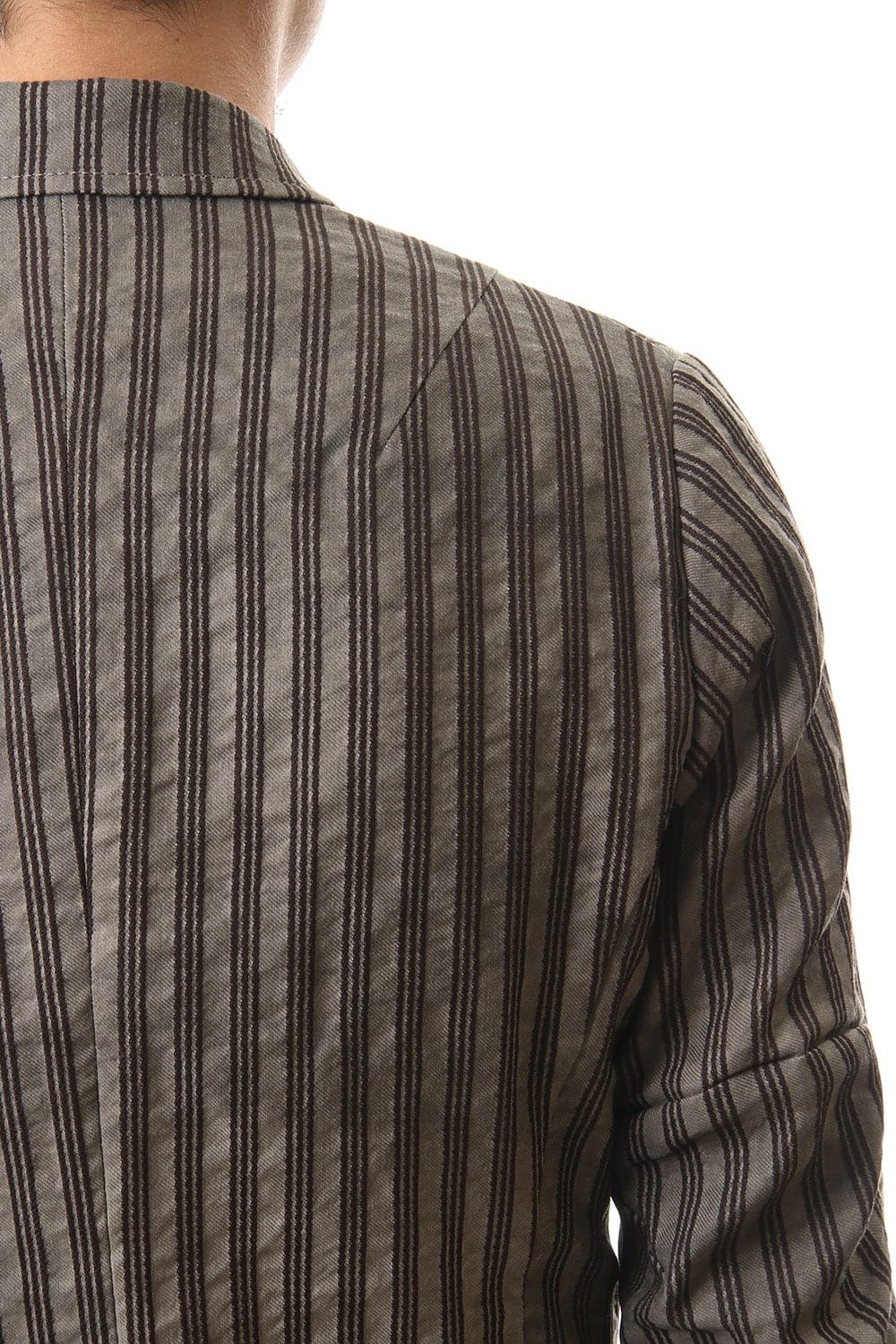 Jacket Cotton ramie stripe