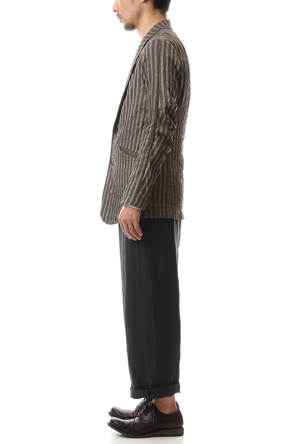 Jacket Cotton ramie stripe