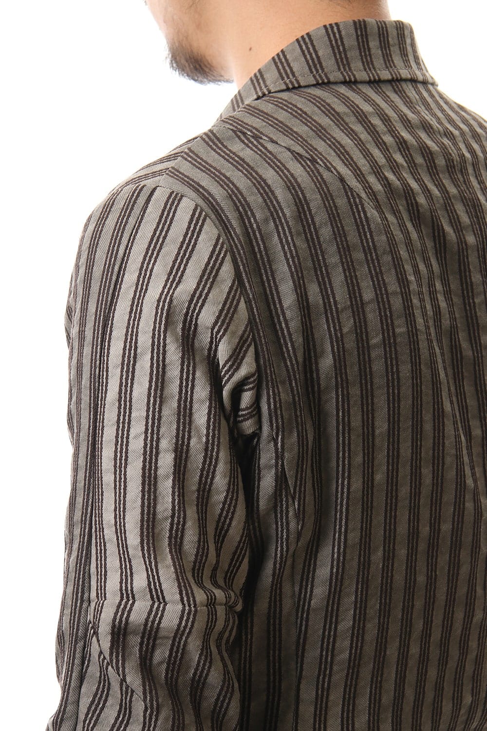 Jacket Cotton ramie stripe