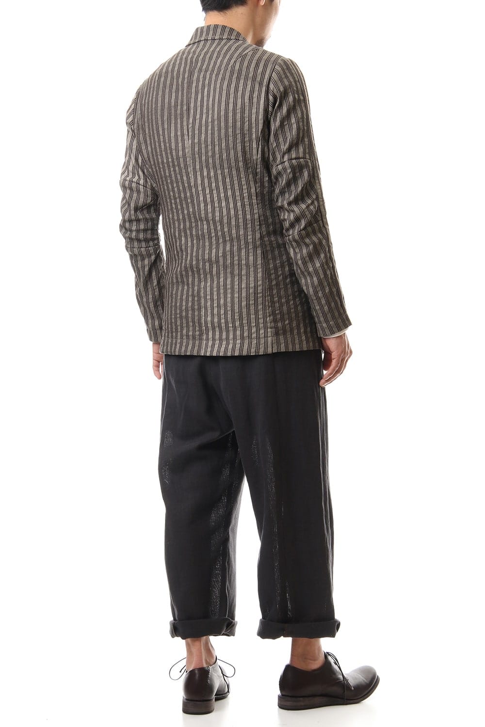 Jacket Cotton ramie stripe