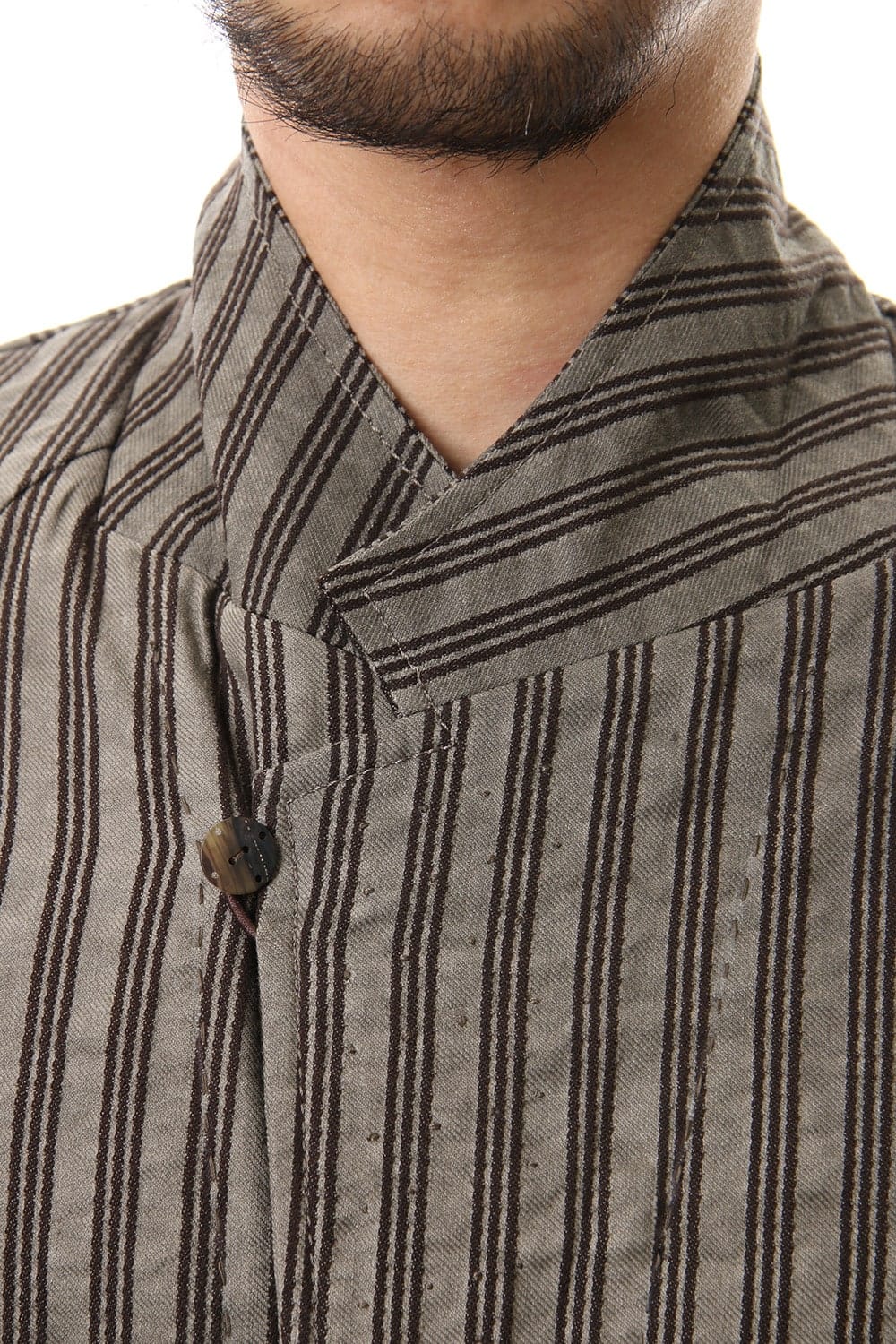 Jacket Cotton ramie stripe