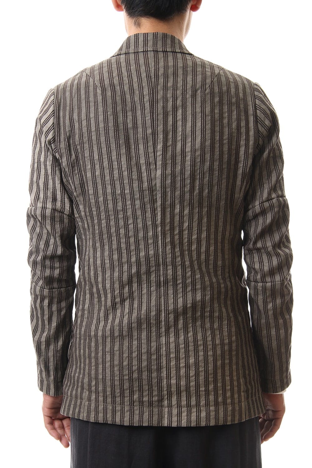 Jacket Cotton ramie stripe
