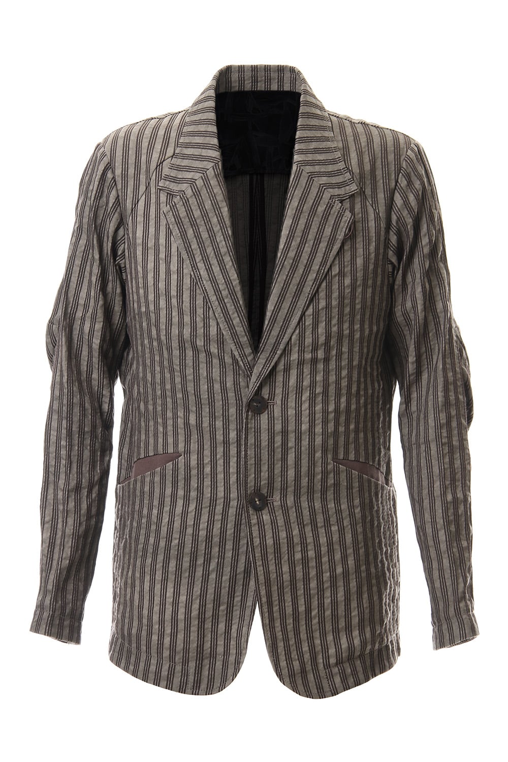 Jacket Cotton ramie stripe