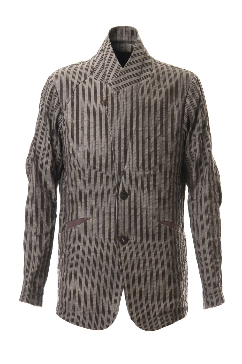 Jacket Cotton ramie stripe