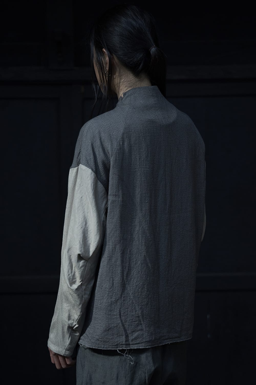 Jacket linen / viscose / cotton  Madgray × Beige