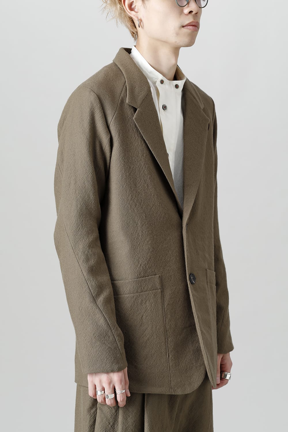 FASCINATE Limited Jacket Virgin Wool Gray Beige