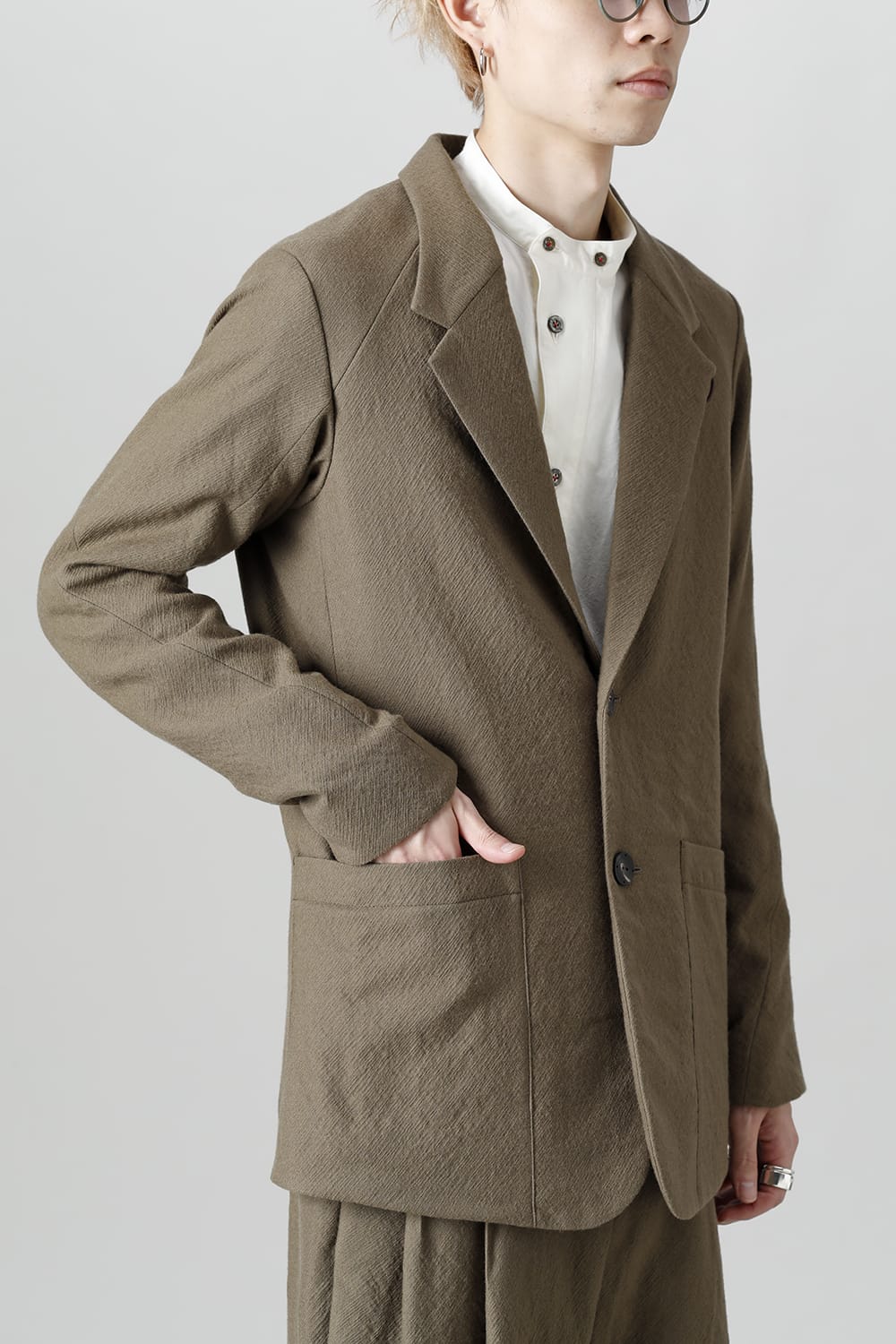 FASCINATE Limited Jacket Virgin Wool Gray Beige