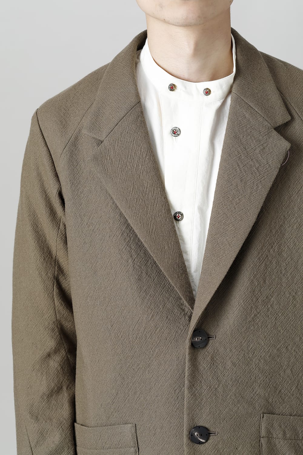 FASCINATE Limited Jacket Virgin Wool Gray Beige
